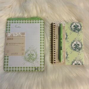 Wicked Stationary Pack TARGET KATIE KIME Yoobi Notepad Journal Pen Green Elphaba